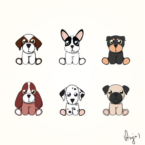12 stuffed animal designs (cuties) Design by Cersei