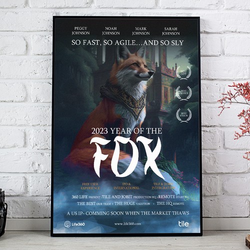 Life360 2023 Year of the Fox Poster Design by Sketch Media™