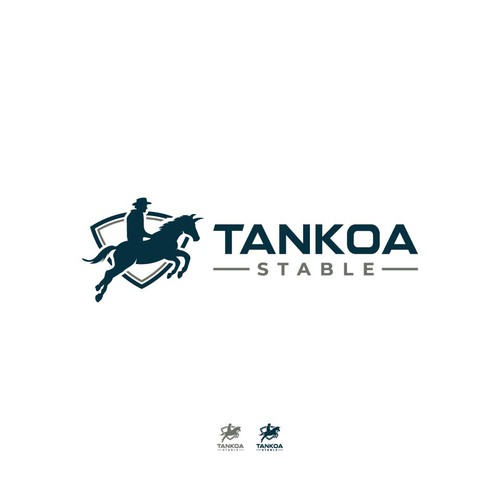 Horse Jumping Logo Design by reiffal®