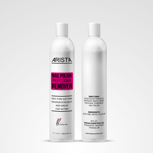 Arista Nail Polish Remover Design by Sayyed Jamshed