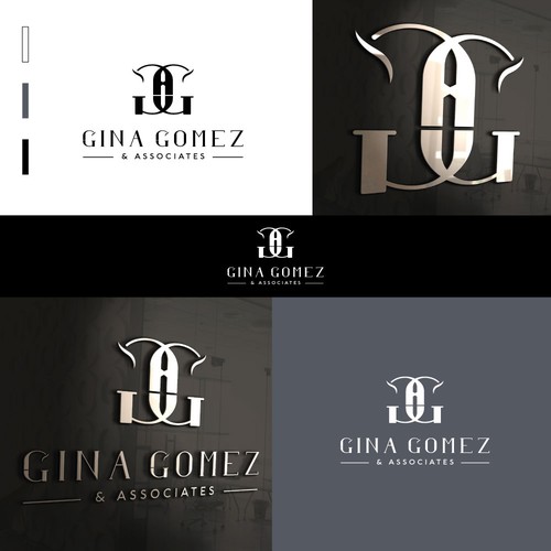 Iconic + high end monogram + text logo Design by Crea8ive.A8t