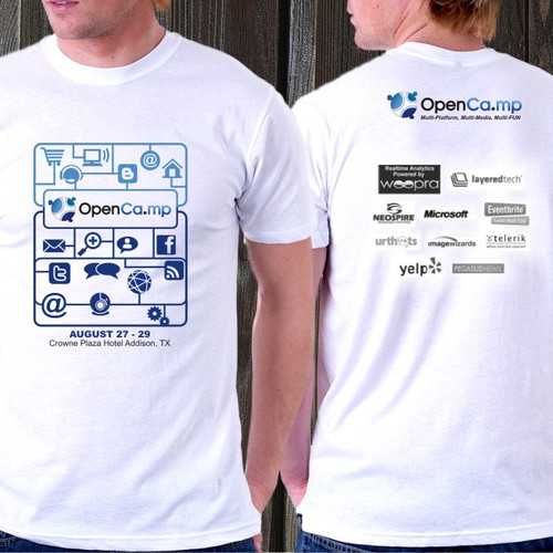 1,000 OpenCamp Blog-stars Will Wear YOUR T-Shirt Design! Réalisé par rakarefa