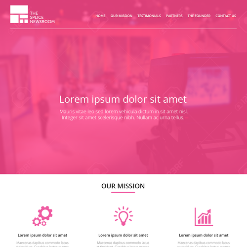 Create a great, eye-catching single-page website for a leading newsroom editorial consultancy. デザイン by Răzvan I.