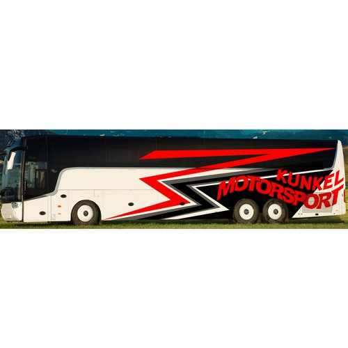 Motorsport Design für Teambus Design by ←masbro black statue