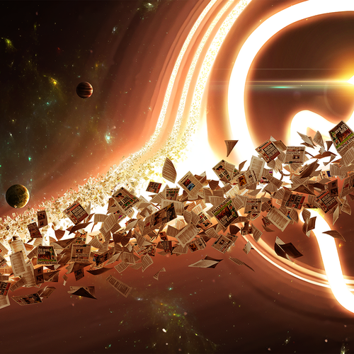 "Black hole" desktop background to inspire awe Réalisé par - Z -