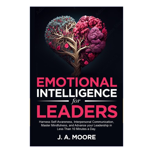 Need an Emotional Intelligence for leaders book cover. Design by anisha umělec
