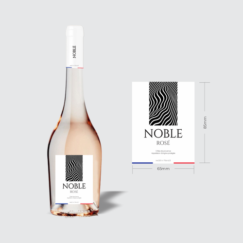 Rose Wine Label Design by nowgrid