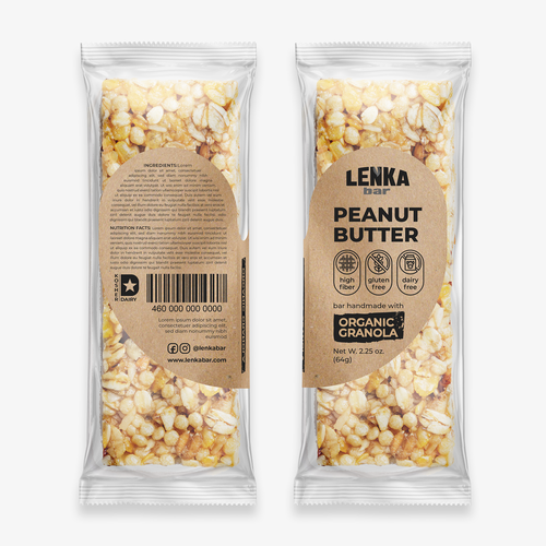 Craft Granola Bar Packaging for Millennials Réalisé par Aysham Ismayil