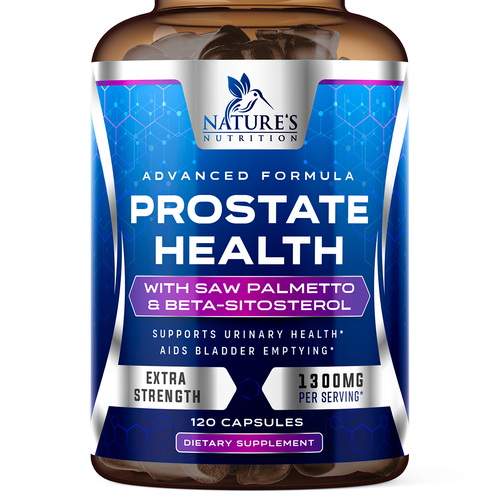 Nature's Nutrition needs a Men's Prostate Health product label Design by ZAKIGRAPH ®