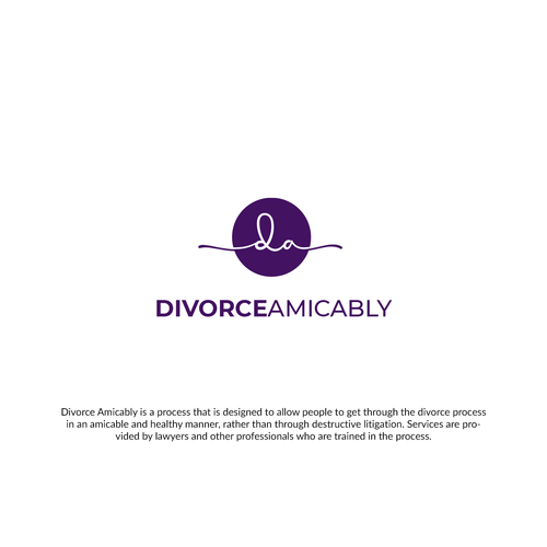 Logo for a new, healthy way for reasonable people to divorce Design by ✅ dot