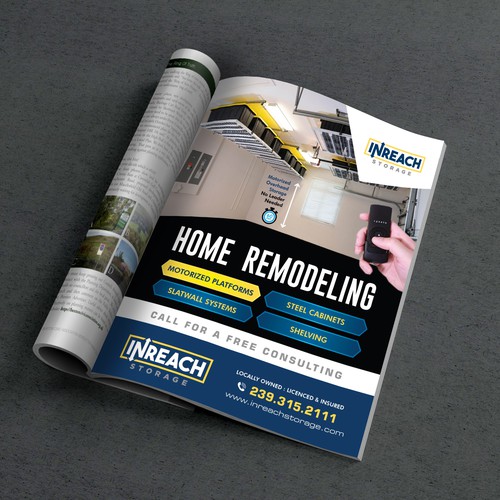 Full Page Magazine ad for Home Remodeling + Additional design consulting work Design réalisé par abirk1