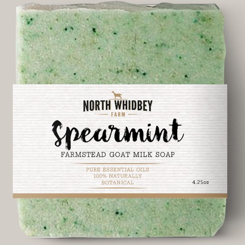 Create a striking soap label for our natural soap company with more work in the future Design by Double_J