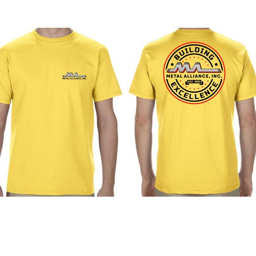 T-shirt design for high quality construction company Design by S. Wadja