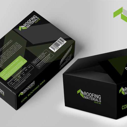 Completely new product package design for nails in the roofing industry. Design by SONUPARMAR