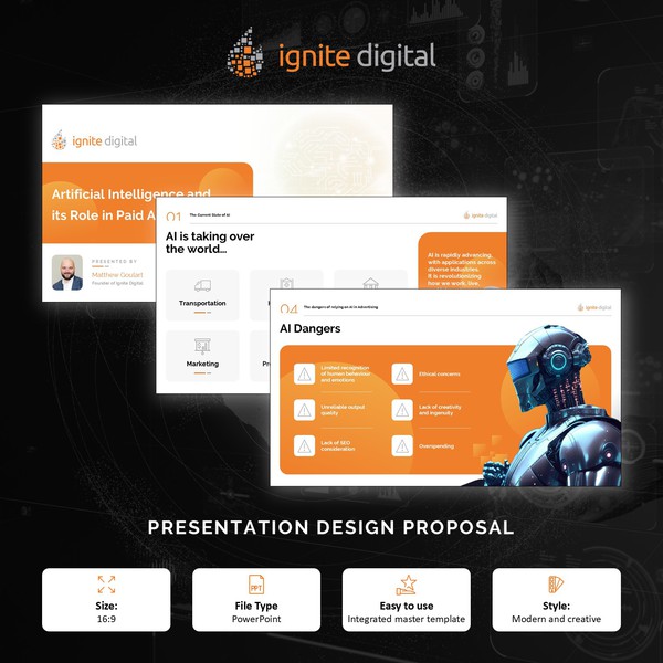 Technology theme PowerPoint template