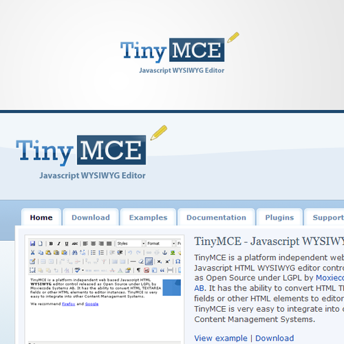 Logo for TinyMCE Website Design by Smitty1179