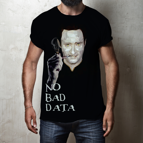 Star Trek No Bad "Data" Illustration for DataLakeHouse T-Shirt Ontwerp door WOLFSDEN