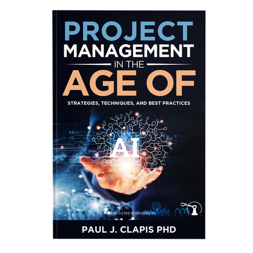 Simple, professional cover for a business book about Artificial Intelligence Design by anisha umělec