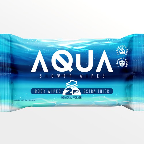 AQUA SHOWER WIPES :D Design by agooshe