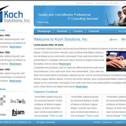 $500.00 Website template (Design only) Design by sucka