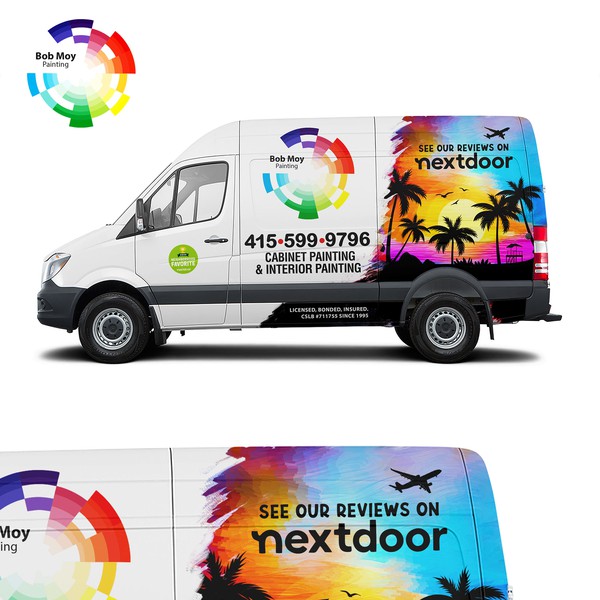 Car wrap for Bob  Moy Painting