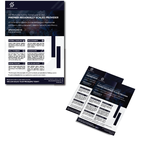 Clean single page line card for potential customers Design by AshbalDesigns