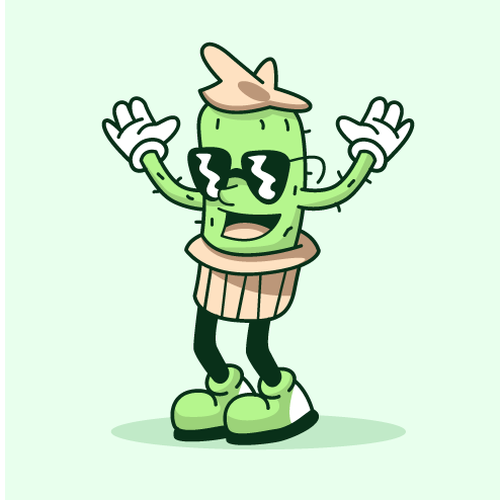 Illustrated Character Logo for Newsletter Diseño de AdriánKG