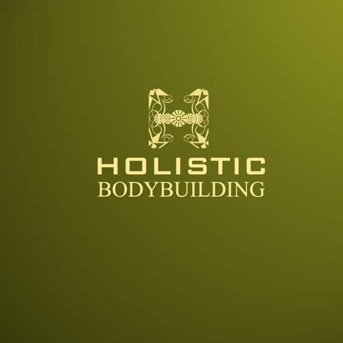 Simple Bodybuilding Logo Diseño de deepz