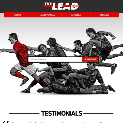 Design the Best Sports site on the  page design contest