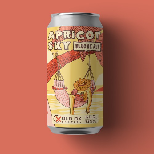 Bright, fun and playful beer label for our Washington, DC area brewery Ontwerp door akayik