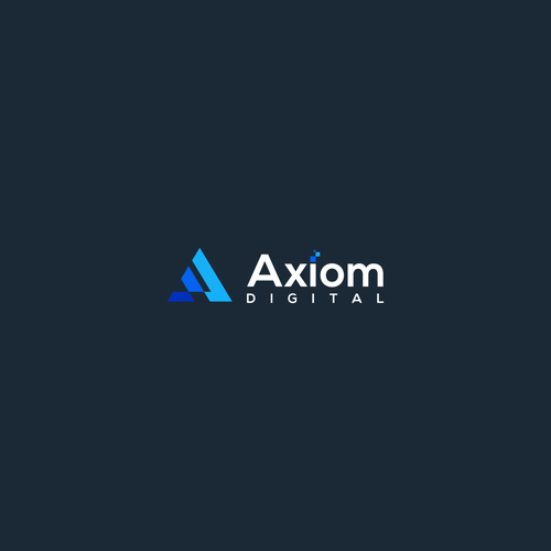 axiom digital logo design Design by CMYK @studio