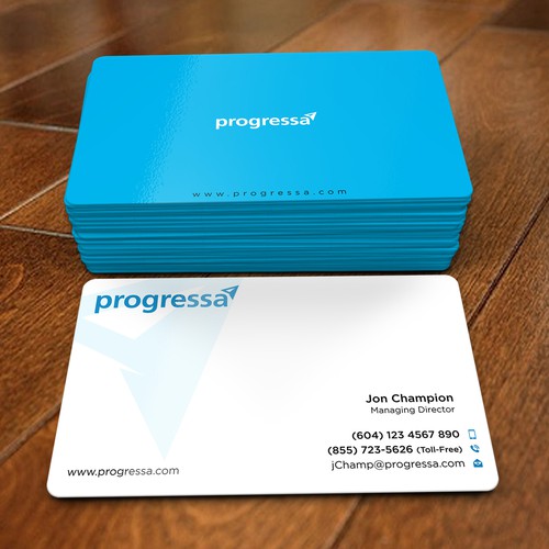 Business cards for Canadian financial institution Diseño de dkuadrat™