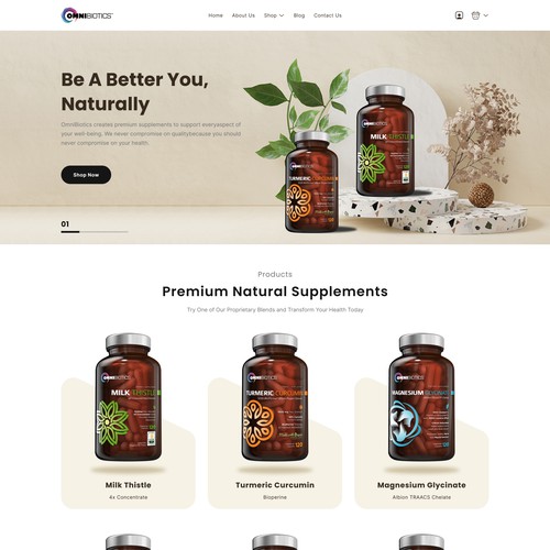 Designs | Premium supplement brand needs modern, eye-catching website ...