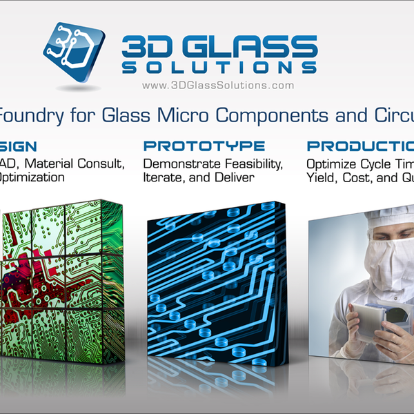 3D Glass Solutions Booth Graphic