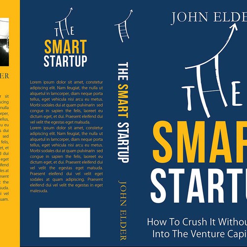 Book cover for my new book: "The Smart Startup" Design by LilaM