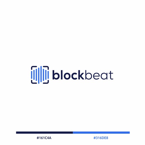 BlockBeat Crypto News Platform Logo Design Design by BuanaDesign