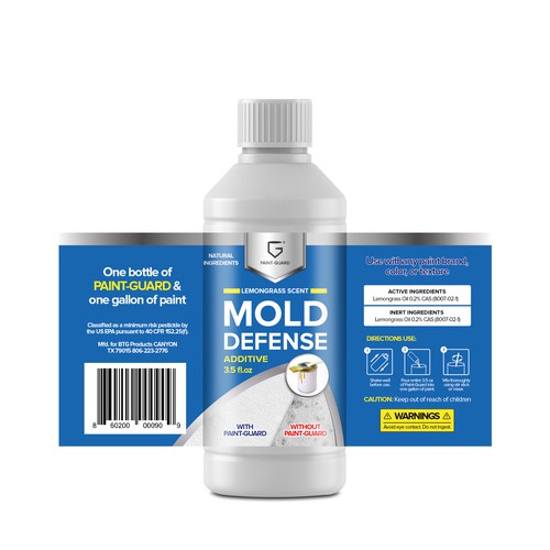 Paint Additive Label Redesigned for Store Shelves Design by creationMB