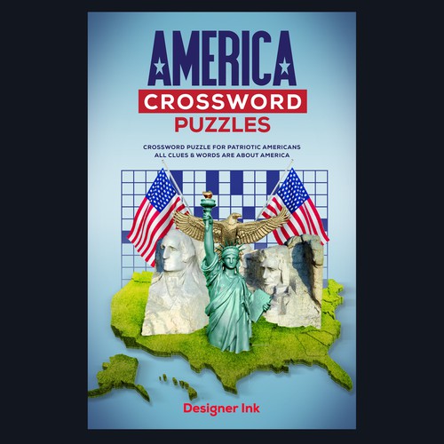 America Crossword Puzzles. Patriotic, Americana, Simple, Basic Design by Ceros Design