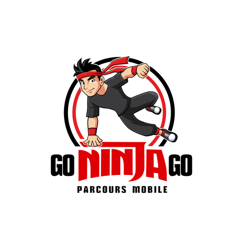 Create a ninja warrior logo for kids Design by Mouser®