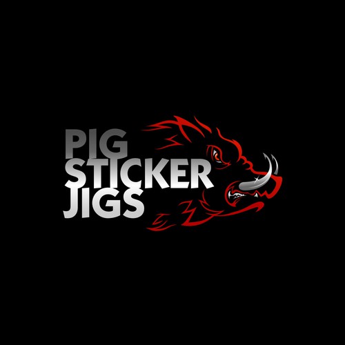 Pig Sticker Jigs/ Fishing Hooks for the Serious Angler. Design by brint'X