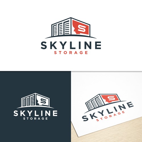 Eye Catching Logo for SKYLINE STORAGE Design by rrrdesign24