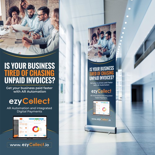 B2B Saas Pull Up Banner for Trade Show Design by Sketch Media™