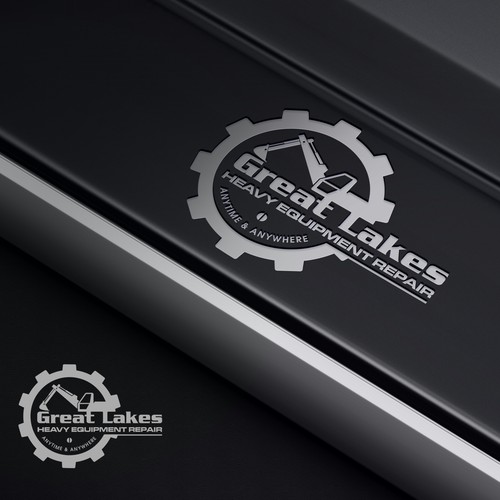 Creative design for heavy equipment repair in the state of Michigan Design by spArt31™