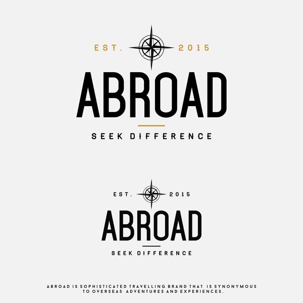 Design by igor021 titled "Clothing sophisticated travelling brand"