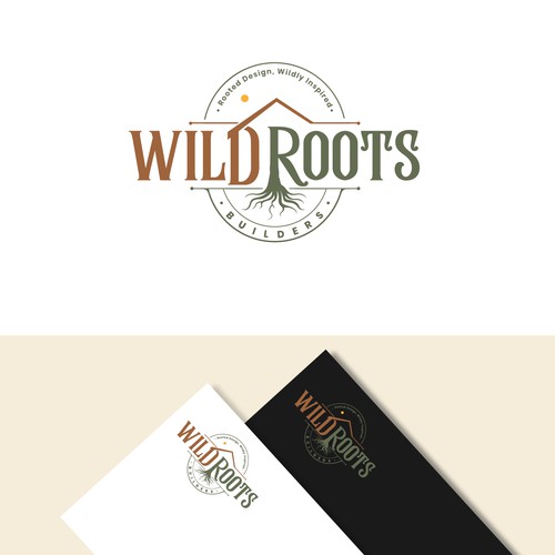 Logo for Wild Roots Builders – Eco-Friendly, Whimsical Outdoor Spaces Design by websmartusa
