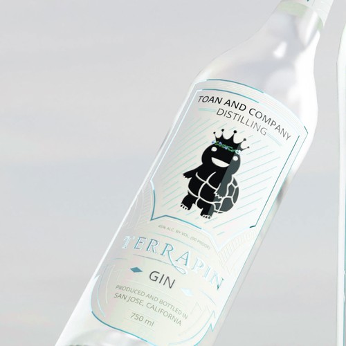 Gin Bottle Label Design by Antidotooo™