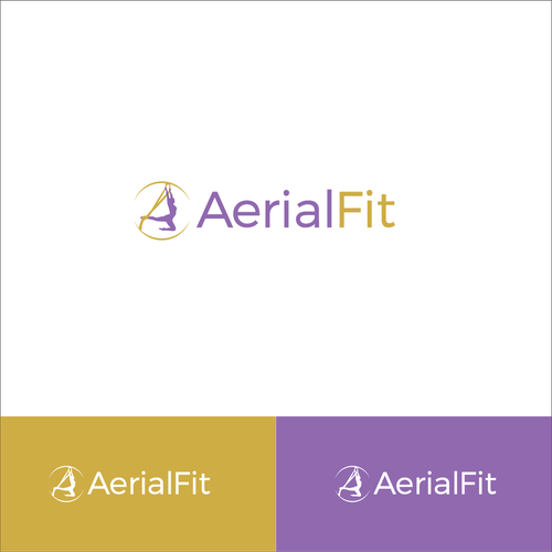 "Aerial Fit" Logo for our new aerial sports shop Design by Jaletina