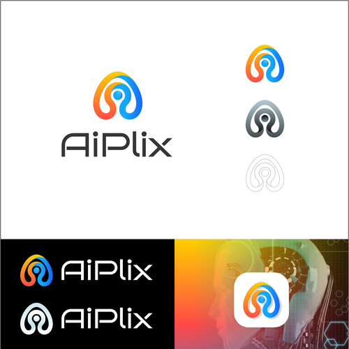 Designs aiplix a logo for an ai powered web browser logo design