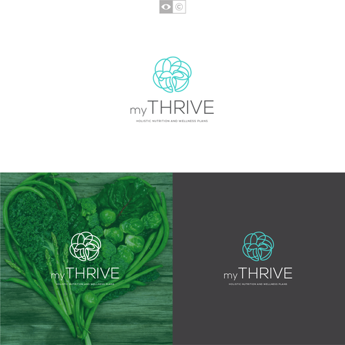 Logo design for myTHRIVE, holistic nutritionists Design by enfanterrible