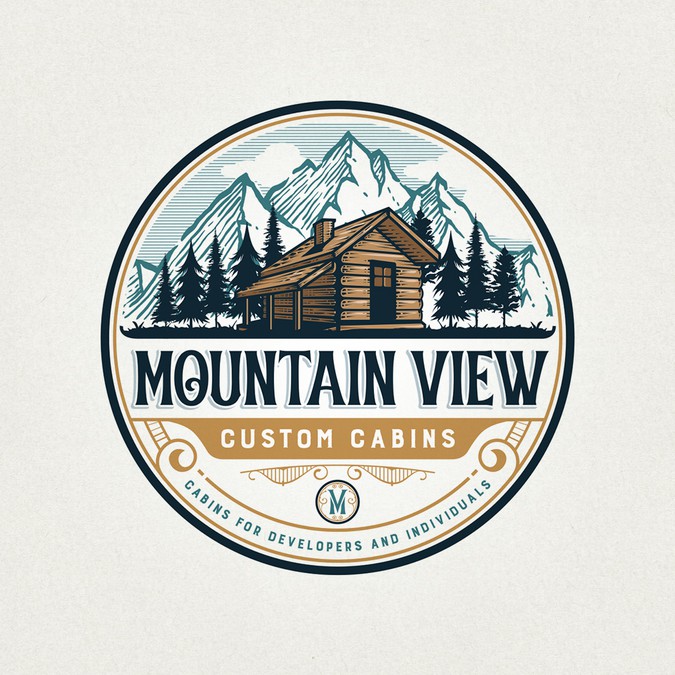 Need Great Design For Custom Log Cabin Tiny Home Builder Logo